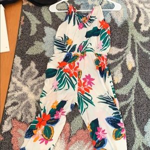 Old Navy Tropical Flowers Pantsuit